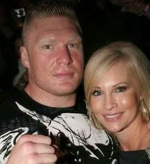 Nicole Mcclain ex-fiance Brock Lesnar with his wife.